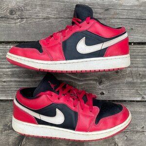 2021 Nike Air Jordan 1 Low Black Very Berry Size 6.5